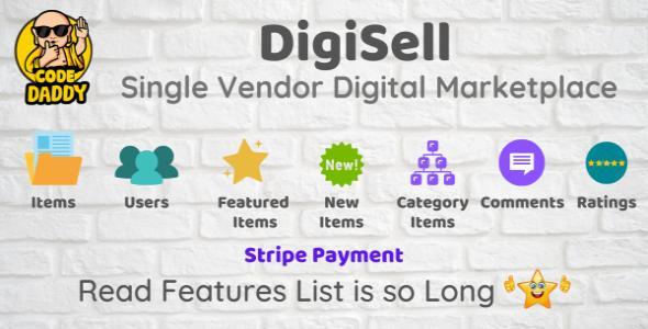 DigiSell - Single Vendor Digital Marketplace via Stripe